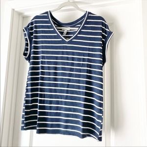Jessica Simpson Striped soft V neck T- Shirt